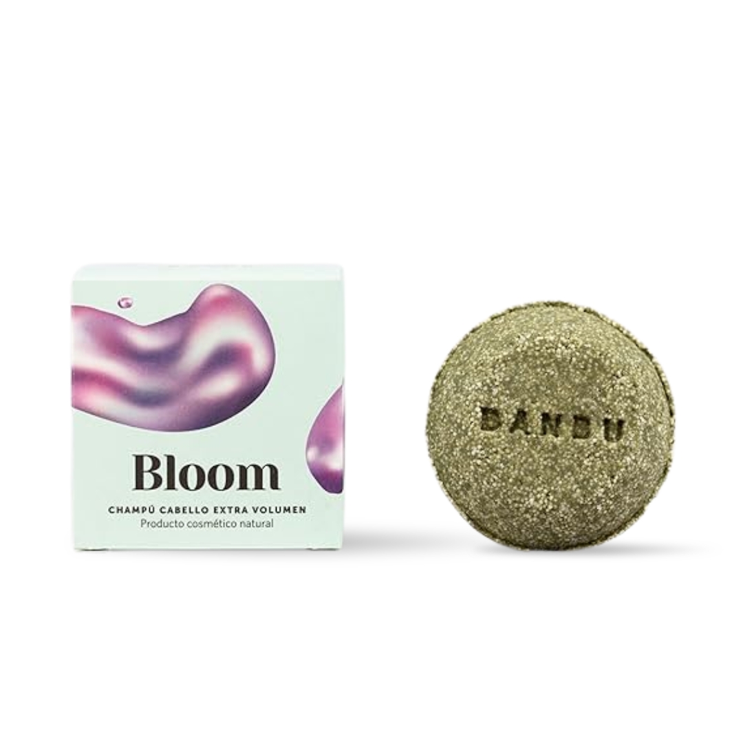 Champú sólido Bloom voluminizador con ácido hialurónico para cabello fino, aporta volumen y cuerpo sin apelmazar