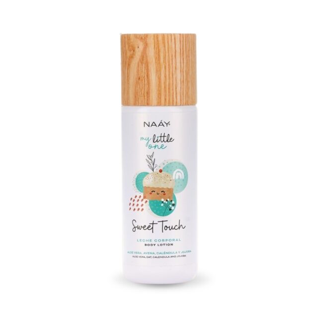 Leche corporal natural para bebé Sweet Touch con aloe vera, avena y caléndula para piel sensible