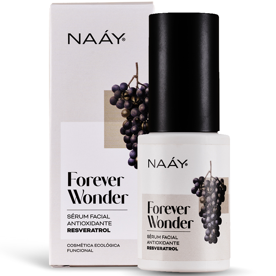 Sérum facial antioxidante Forever Wonder con resveratrol para firmeza, luminosidad y reducción de arrugas