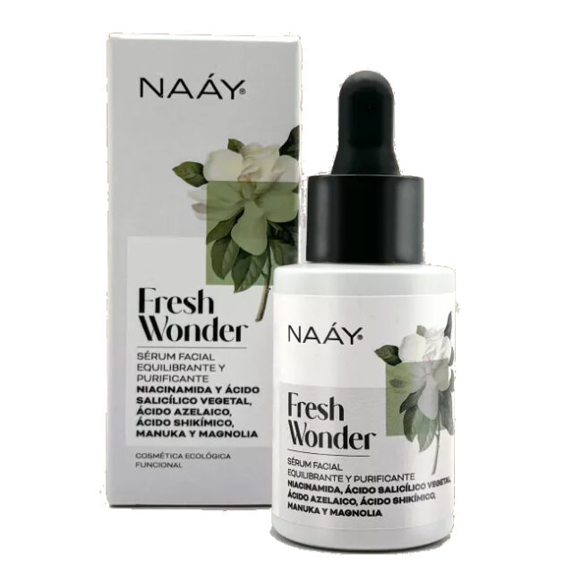 Sérum facial purificante Fresh Wonder para acné, piel grasa y rojeces, mejora la textura de la piel