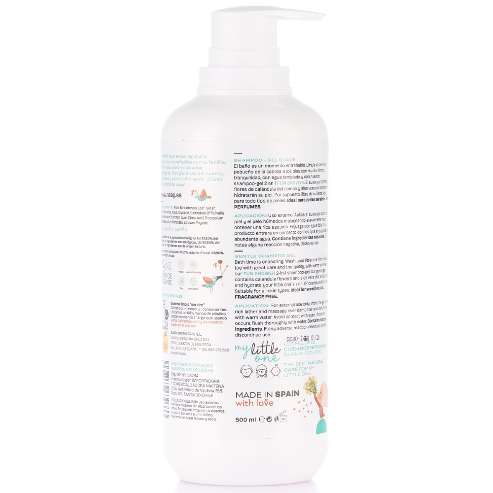 Champú-gel para bebés sin sulfatos · Fun Shower - Imagen 2