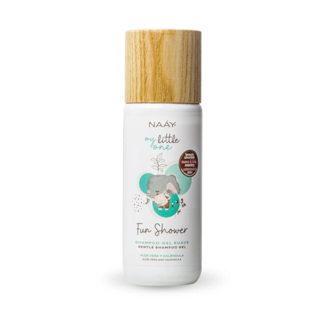 Champú gel suave para bebé Fun Shower con aloe vera y caléndula para piel sensible