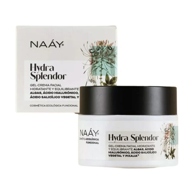 Gel crema facial Hydra Splendor para piel grasa con ácido hialurónico y efecto seborregulador