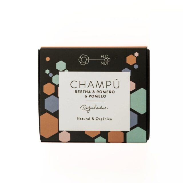 Champú sólido regulador para cabello graso con reetha y arcilla blanca