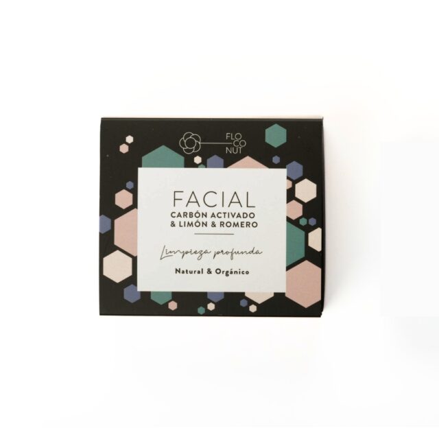 Jabón facial de carbón activado para piel grasa, acné e impurezas
